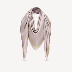 Louis Vuitton Monogram shine shawl/scarf (greige)
